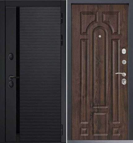 Входная дверь Command Doors Horizont 17.02 Темный Дуб